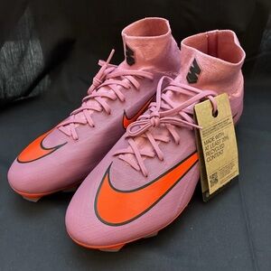 Nike Mercurial Superfly 10 Pro FG Pink Soccer Cleats HF9433-600 Mens Size 13
